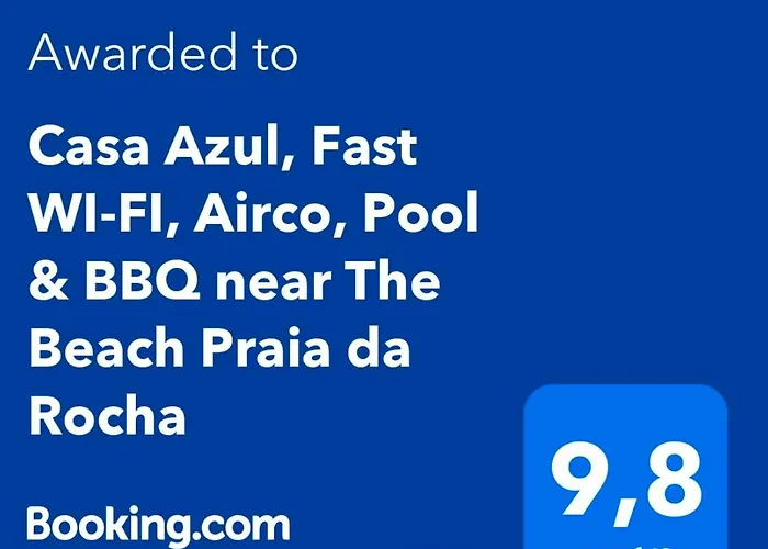 Casa Azul, Fast Wi-Fi, Airco, Pool & Bbq Near The Beach Praia Da Rocha